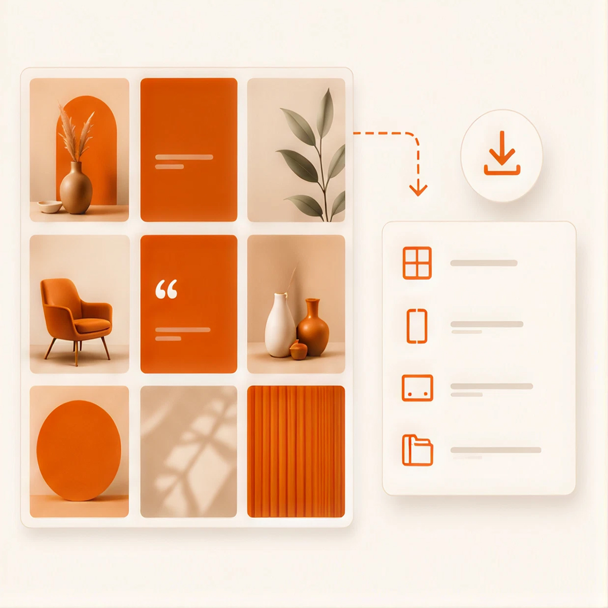 SnapDraft batch of on-brand social visuals ready for review